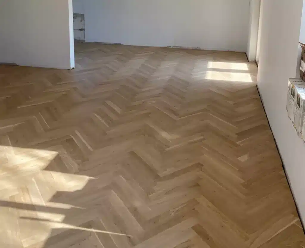 Nyt sildebensparket gulv